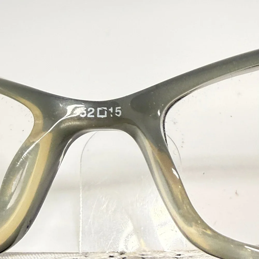 Karen Millen KM0115 Olive Green Brown Rectangular Eyeglass Frames 52-15-135